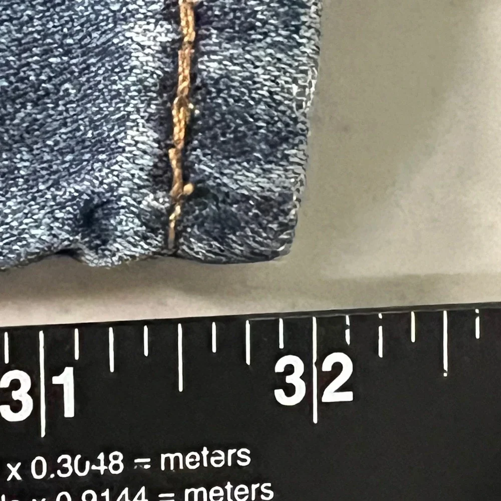 Levi's Mens 29x32 Blue 514 Slim Straight Denim Jeans Distressed Medium Wash 0514